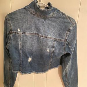 Cropped Denim Jean Jacket